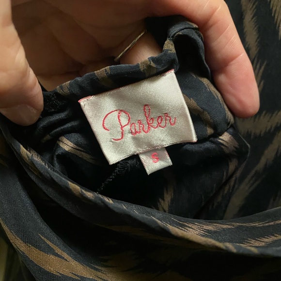 Parker animal print mini dress, 100%silk, excellent Condition, small size - Picture 4 of 16